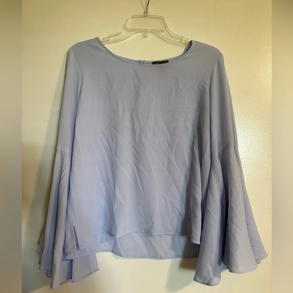 Vince Camuto Blue Bell Sleeve Blouse
